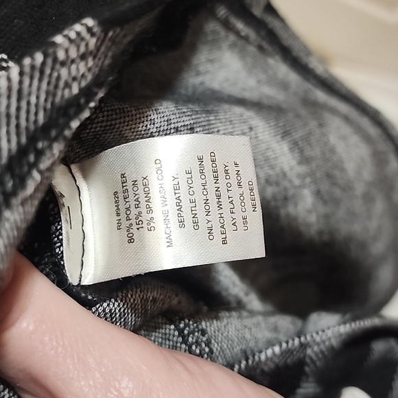 DEREK HEART BLACK AND GRAY BIB SKIRT ONE PIECE SZ M - Picture 7 of 7